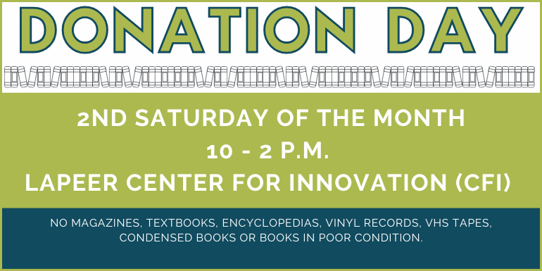 Donation Day, 2nd Saturday of the month, Center for Innovation